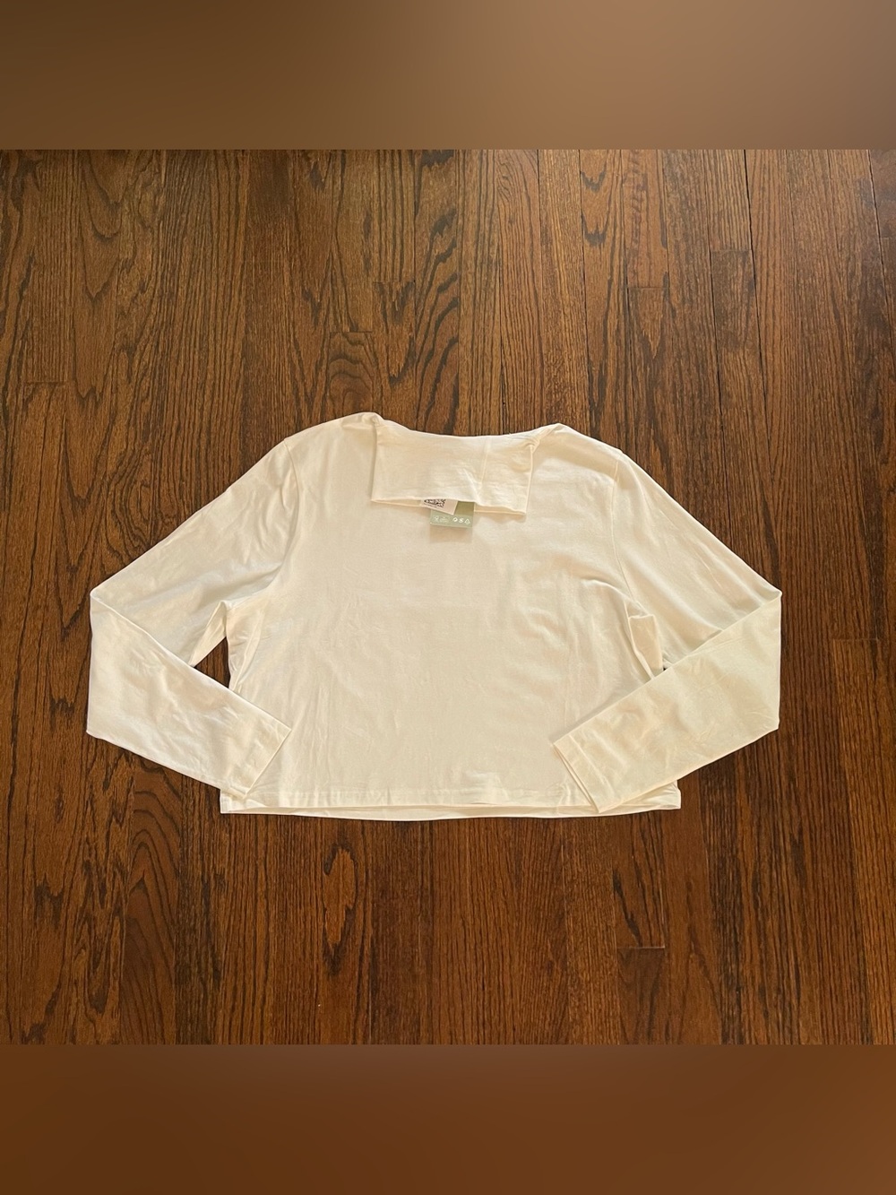 H&M white Long-Sleeve Turtleneck Top